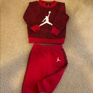 Jordan infant sweatsuit